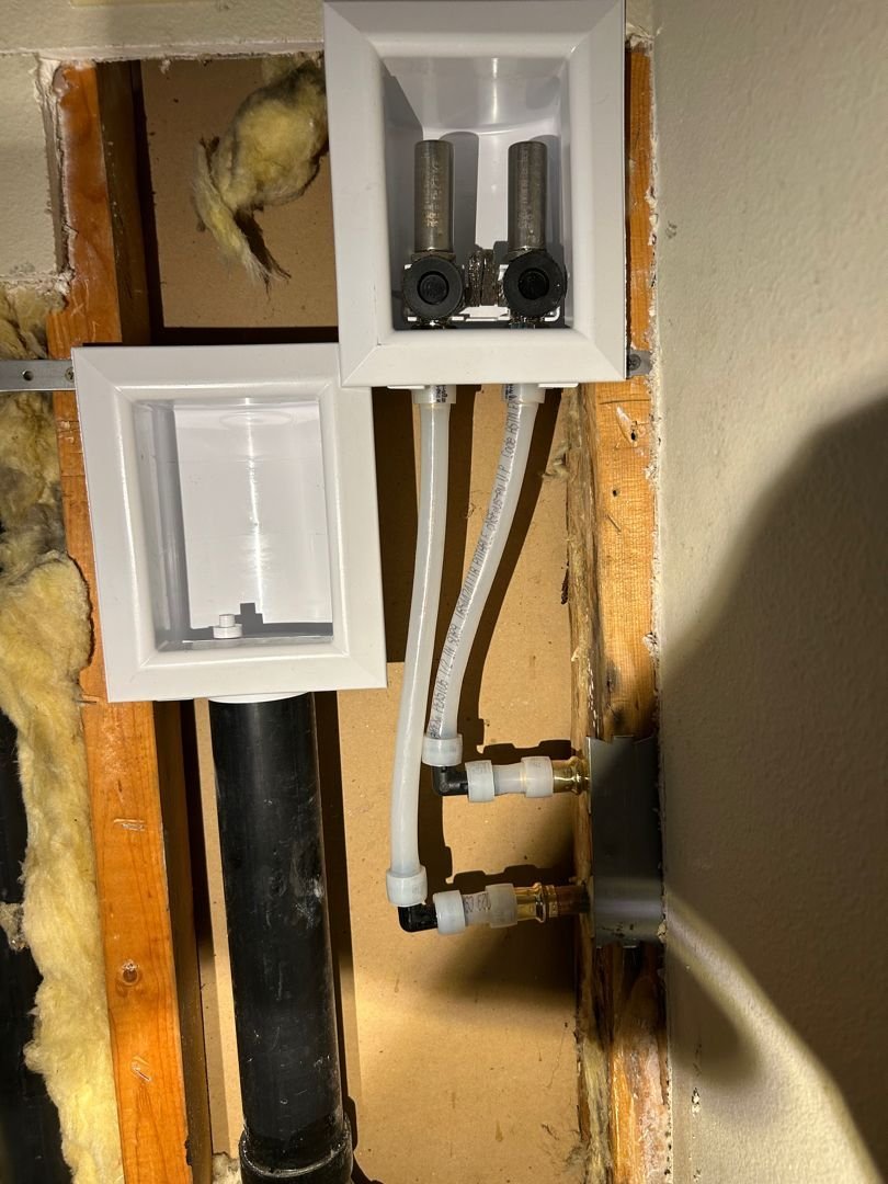 Laundry room plumbing project by Royal Flush Plumbing near Tacoma, WA, photo 4