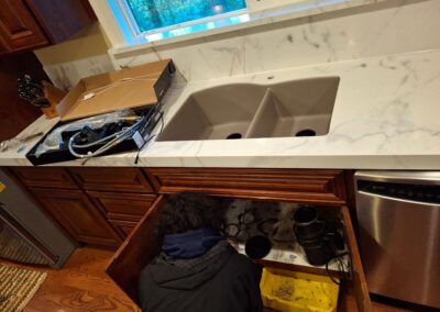 Kitchen plumbing project by Royal Flush Plumbing in the Tacoma, WA area, photo 4