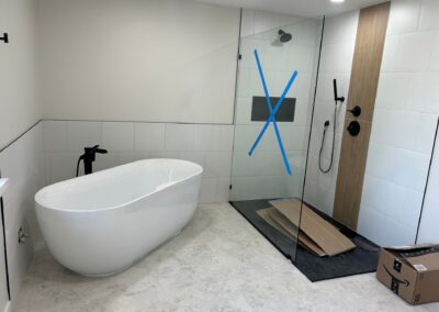 Bathroom plumbing project by Royal Flush Plumbing in the Tacoma, WA area, photo 1