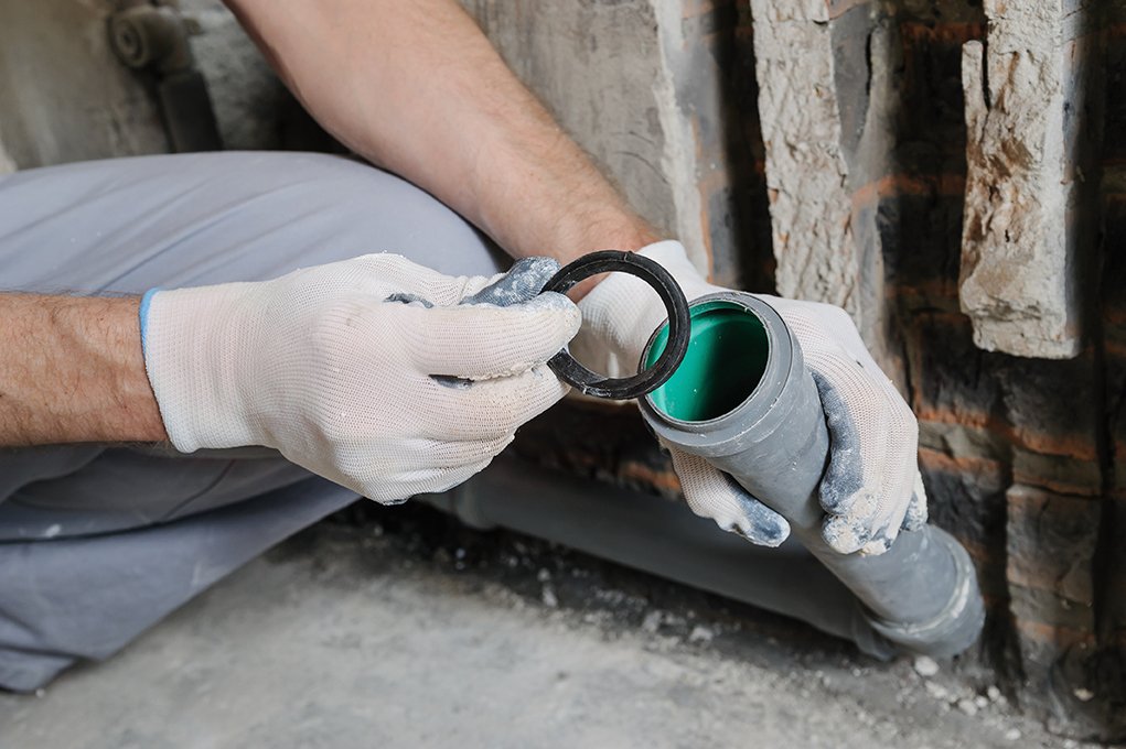 Royal Flush plumber repairing a failed pipe Royal Flush plumber repairing a failed pipe